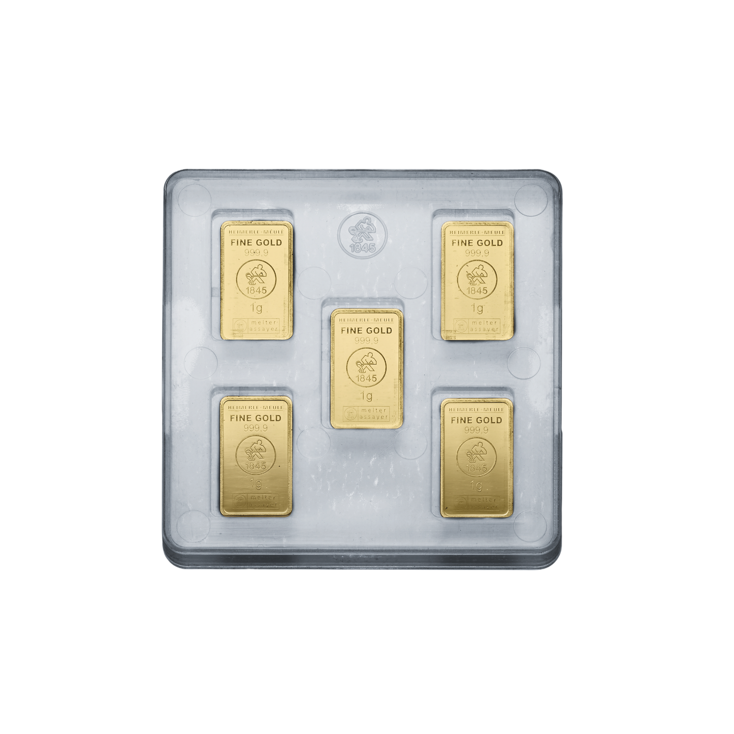 五枚 1g純金組盒
